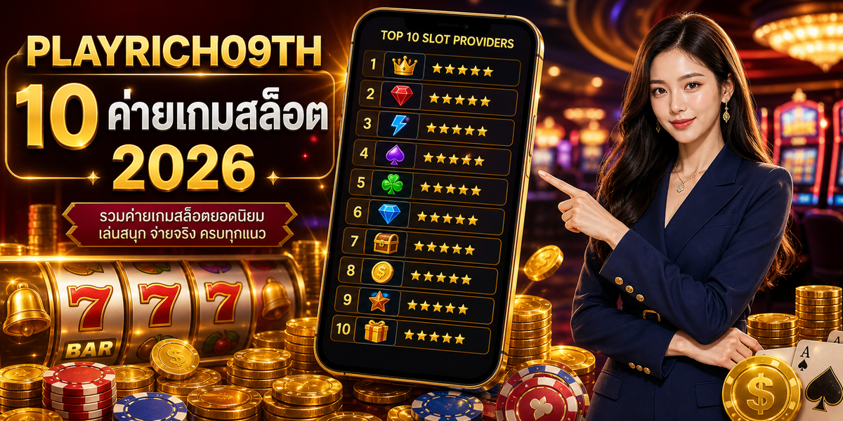 10 ค่ายเกมสล็อต PLAYRICH09TH 2026 คู่มือเล่นอย่างมีแผน 1 10 ค่ายเกมสล็อต PLAYRICH09TH 2026