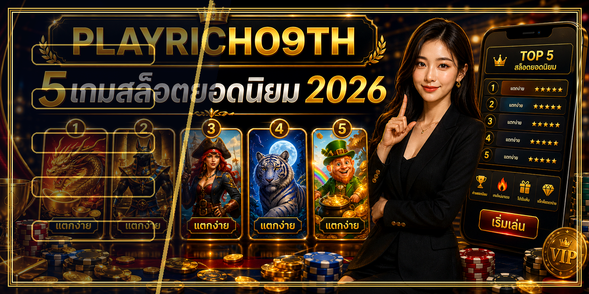 5เกมสล็อตยอดนิยม PLAYRICH09TH 2026 คู่มือเล่นอย่างมีแผน 1 5เกมสล็อตยอดนิยม PLAYRICH09TH 2026 หลัง intro