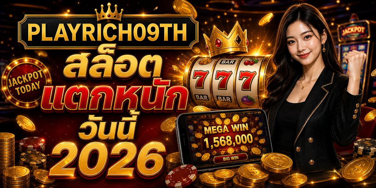 บทความ 7 สล็อตแตกหนัก วันนี้ PLAYRICH09TH 2026 cover